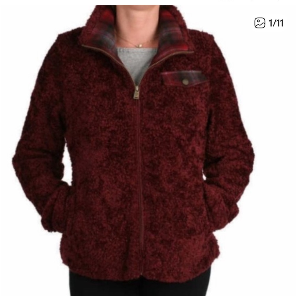 Pendleton Maroon Full Zip Jacket - image 2